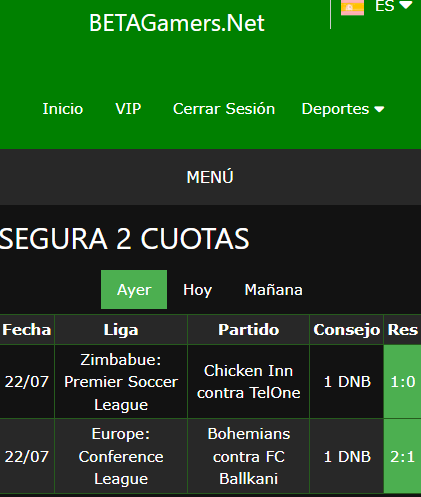 boleto de apuesta vip ganada